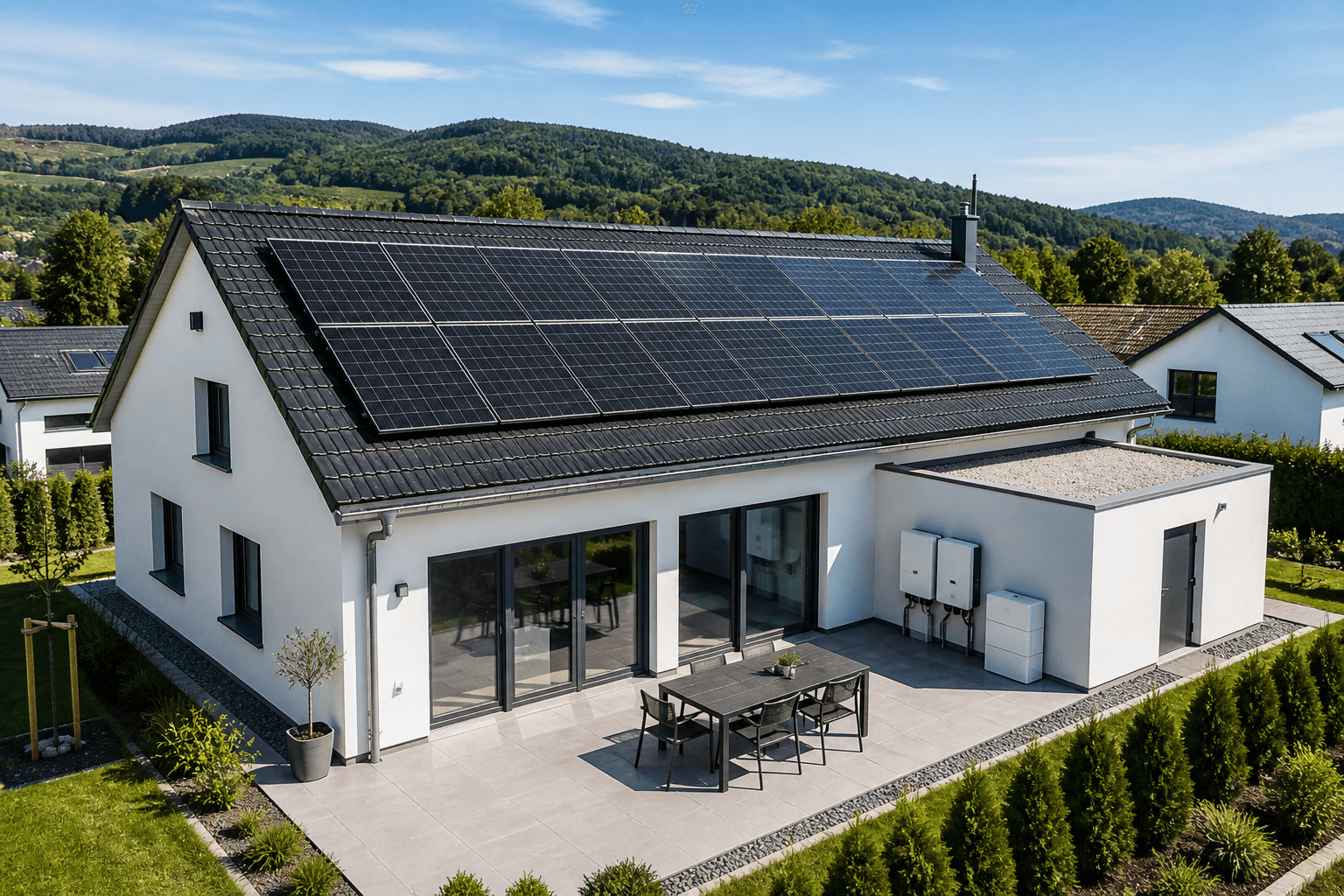 Photovoltaikanlage auf Hausdach