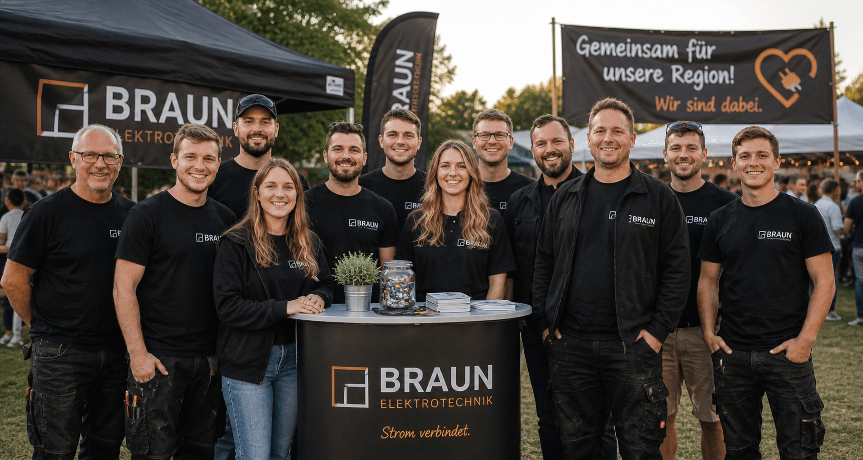 Team Braun Elektrotechnik bei einem Event